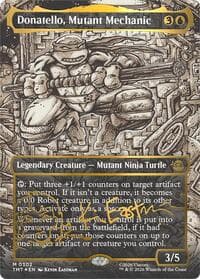 Donatello, Mutant Mechanic (Borderless) (Gold-Stamped Signature) from Teenage Mutant Ninja Turtles
