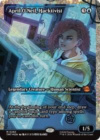 April O'Neil, Hacktivist (0292) (Showcase) (Fracture Foil) from Teenage Mutant Ninja Turtles