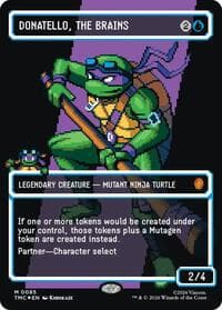 Donatello, the Brains (0085) (Borderless) (Surge Foil) from Commander: Teenage Mutant Ninja Turtles