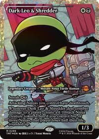 Dark Leo & Shredder (Showcase) (Fracture Foil) from Teenage Mutant Ninja Turtles