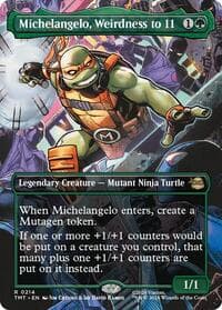 Michelangelo, Weirdness to 11 (Borderless) from Teenage Mutant Ninja Turtles