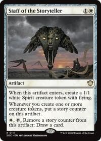 Staff of the Storyteller from Commander: Secrets of Strixhaven