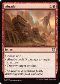 Abrade from Commander: Secrets of Strixhaven