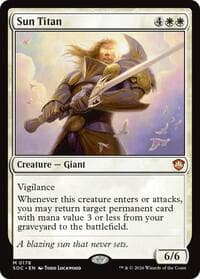 Sun Titan from Commander: Secrets of Strixhaven