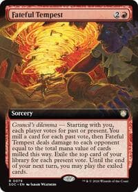 Fateful Tempest (Extended Art) from Commander: Secrets of Strixhaven
