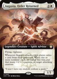 Augusta, Order Returned (Extended Art) from Commander: Secrets of Strixhaven