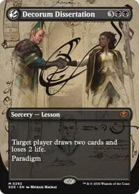 Decorum Dissertation (Borderless) from Secrets of Strixhaven