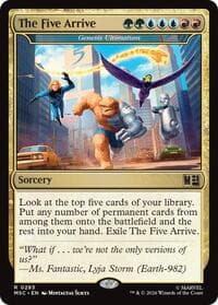 The Five Arrive - Genesis Ultimatum (Surge Foil) from Commander: Marvel Super Heroes