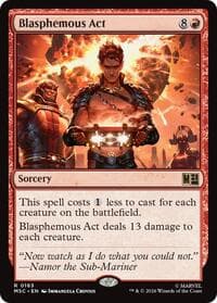 Blasphemous Act (Surge Foil) from Commander: Marvel Super Heroes