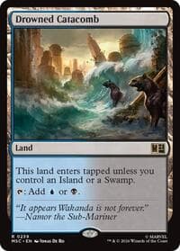 Drowned Catacomb (Surge Foil) from Commander: Marvel Super Heroes