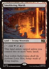 Smoldering Marsh (Surge Foil) from Commander: Marvel Super Heroes