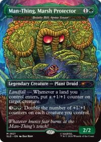 Man-Thing, Marsh Protector - Bristly Bill, Spine Sower from Secret Lair Drop Series
