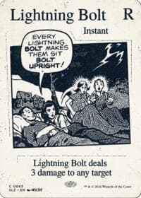 Lightning Bolt (0063) from Secret Lair x MSCHF: The Zeta Set