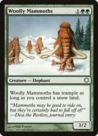 Woolly Mammoths from Coldsnap Theme Deck Reprints